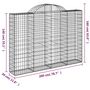 Voir la diapositive 6 : VIDAXL Paniers a gabions arques 8 pcs 200x30x140/160 cm Fer galvanise