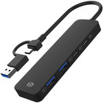 ESSENTIEL B Hub USB C 4 en 1 USB C Noir  - Vr