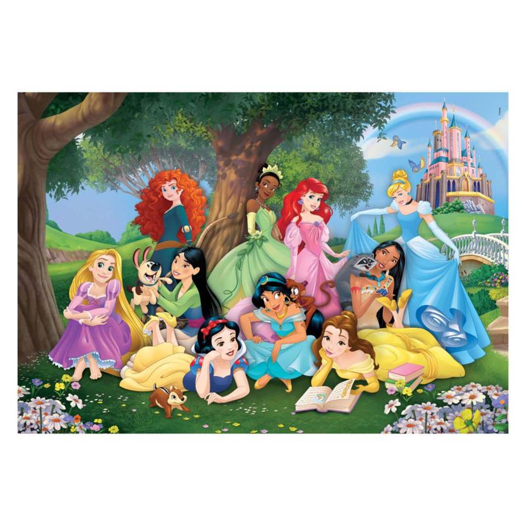 Voir la diapositive 2 : CLEMENTONI Puzzle Clementoni Disney Princesses 104 pièces violet