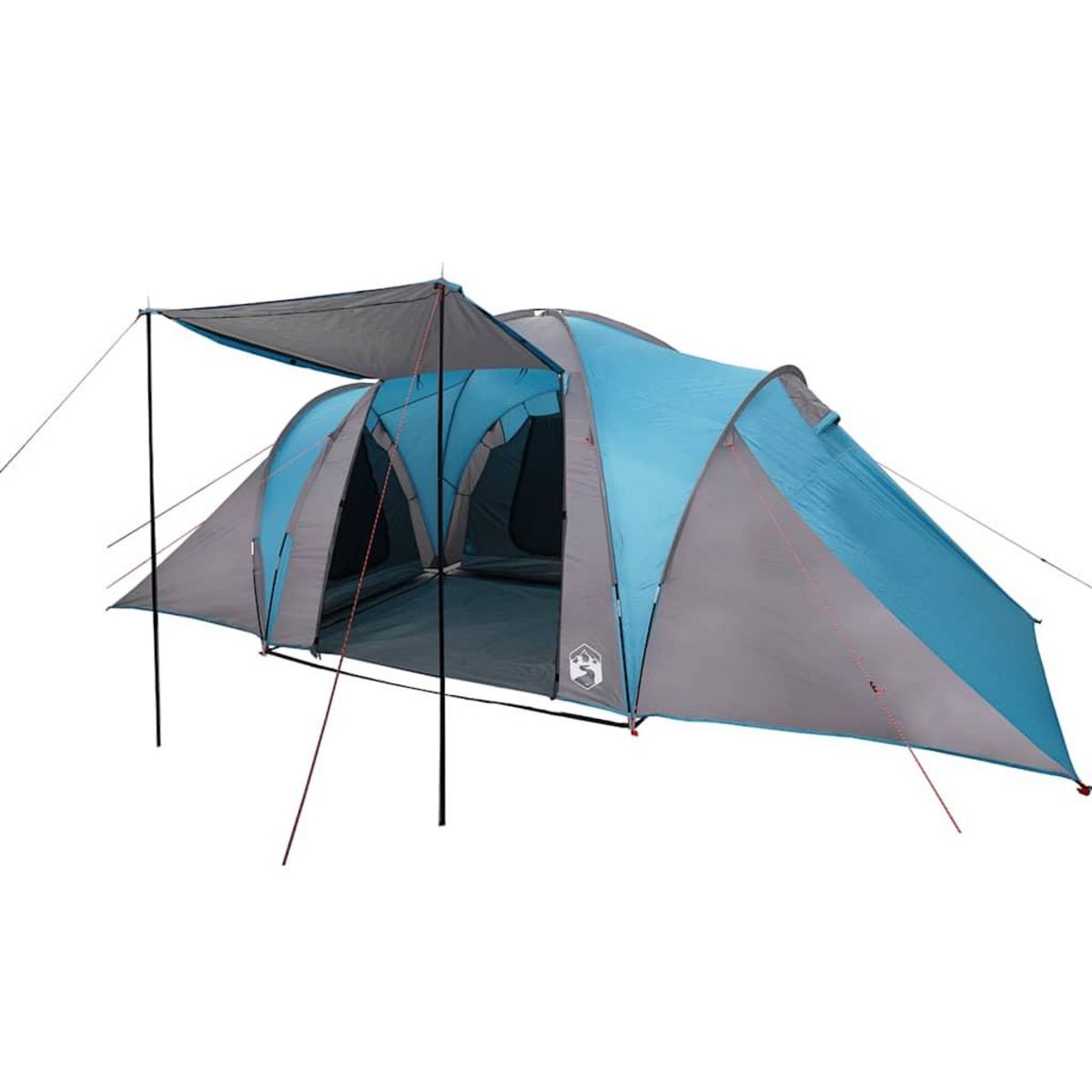 VIDAXL Tente familiale a dome 6 personnes bleu impermeable