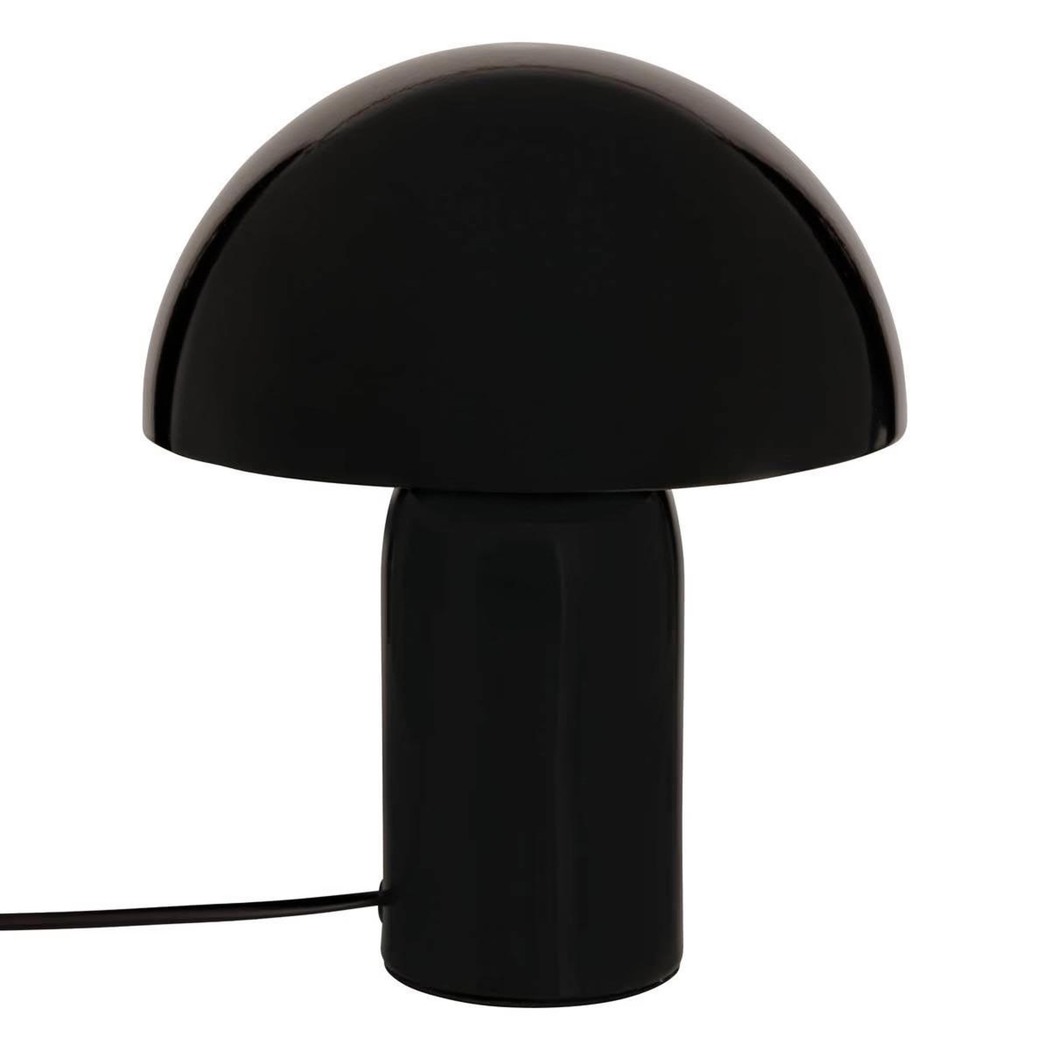 ATMOSPHERA Lampe à poser champignon  lito  24cm noir