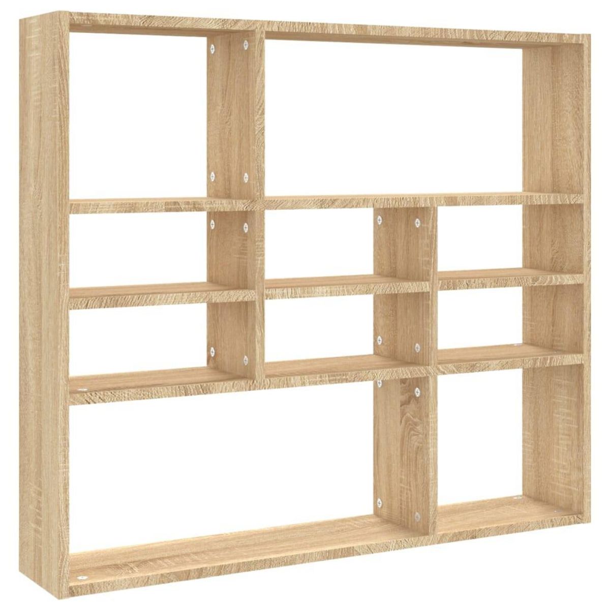 VIDAXL Etagere murale Chene sonoma 90x16x78 cm Bois d'ingenierie