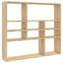 Voir la diapositive 2 : VIDAXL Etagere murale Chene sonoma 90x16x78 cm Bois d'ingenierie