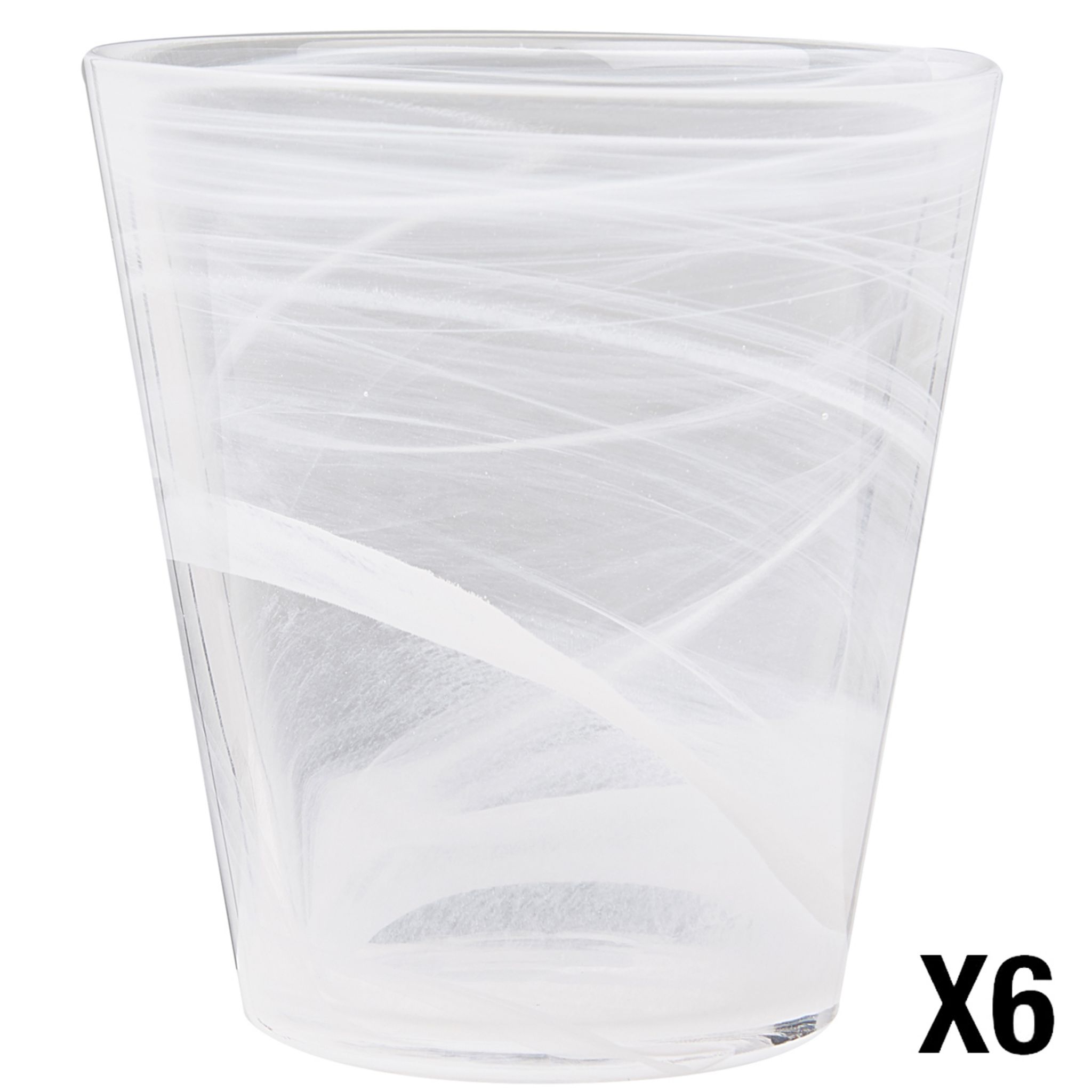 Bormioli Rocco Lot De 6 Verres à Eau "Diamond", 30,5 Cl Bleu