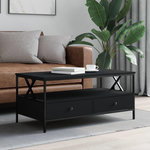 VIDAXL Table basse noir 100x51x45 cm bois d'ingenierie