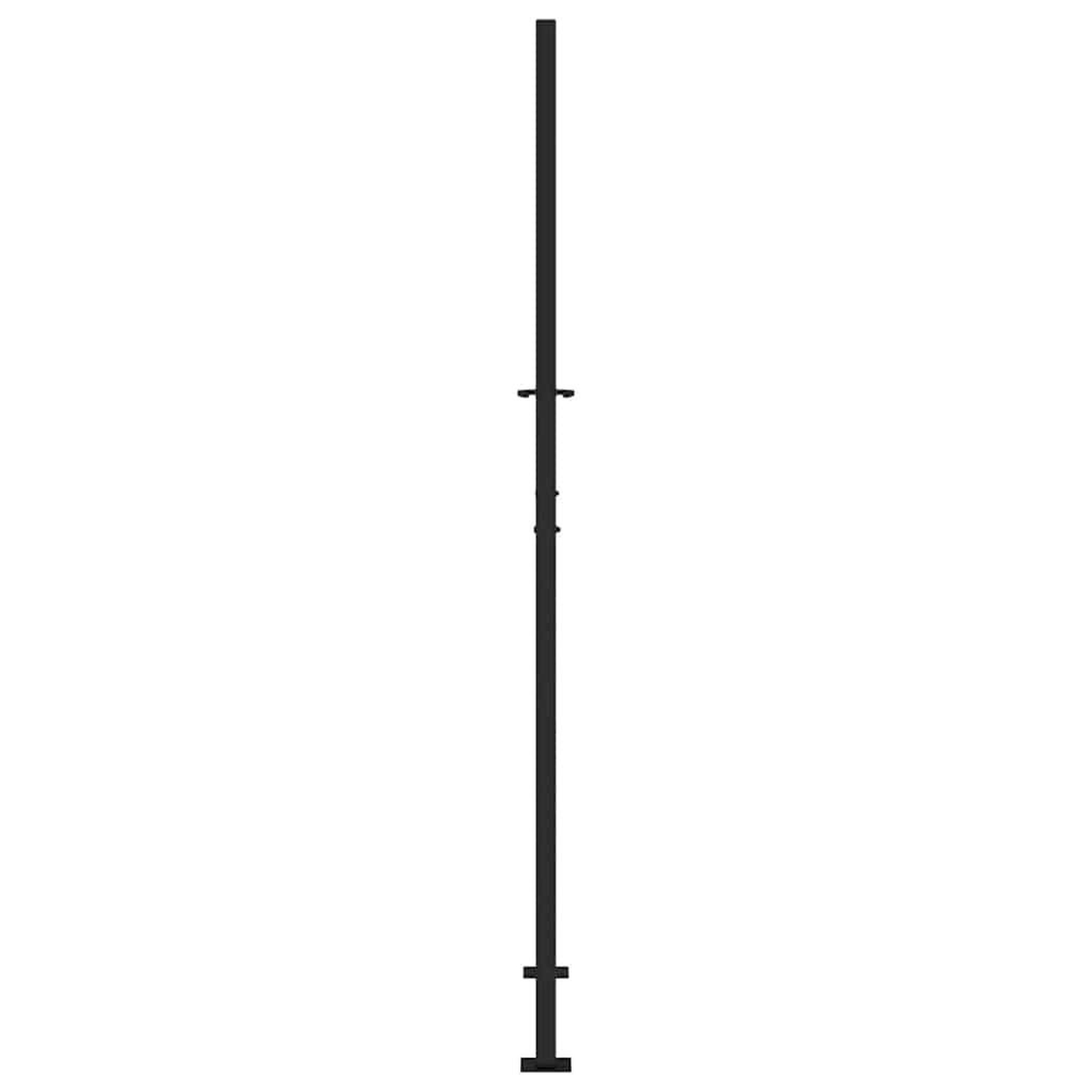 Voir la diapositive 5 : VIDAXL Portail de jardin noir 105x205 cm acier conception de traces