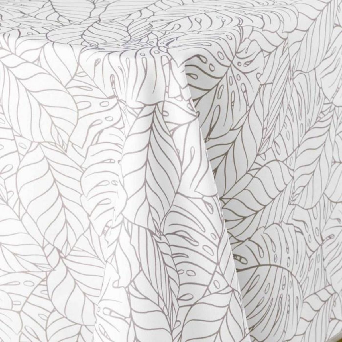 Paris Prix Nappe Imprimé  Solea  150x240cm Blanc