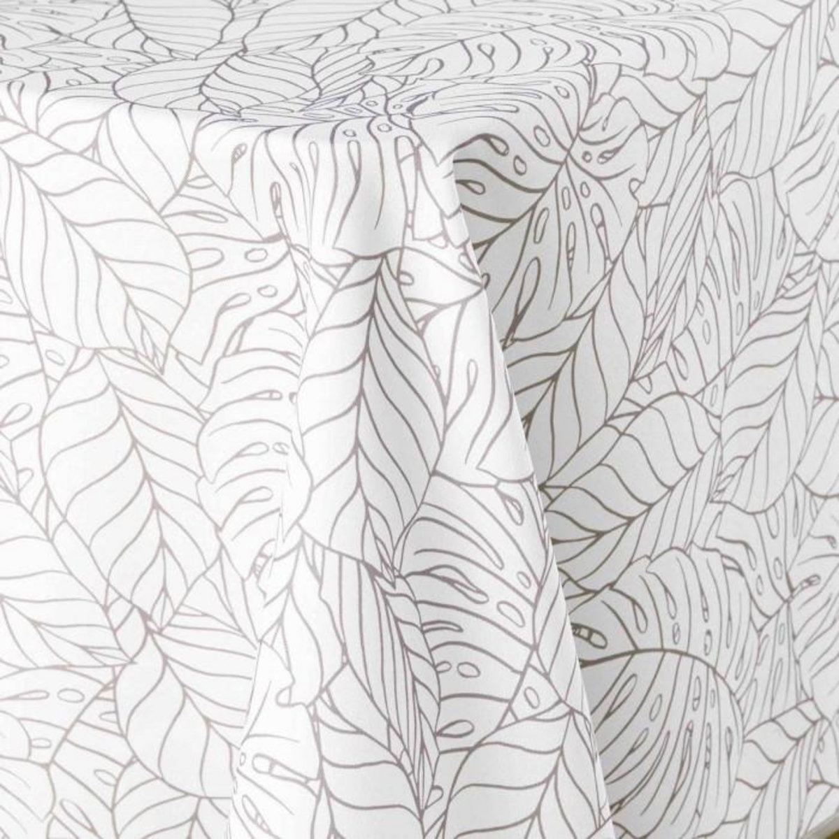 Paris Prix Nappe Imprimé  Solea  150x240cm Blanc