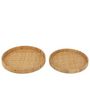 Voir la diapositive 2 : Paris Prix Lot de 2 Plateaux en Bambou  Refugio  45cm Naturel
