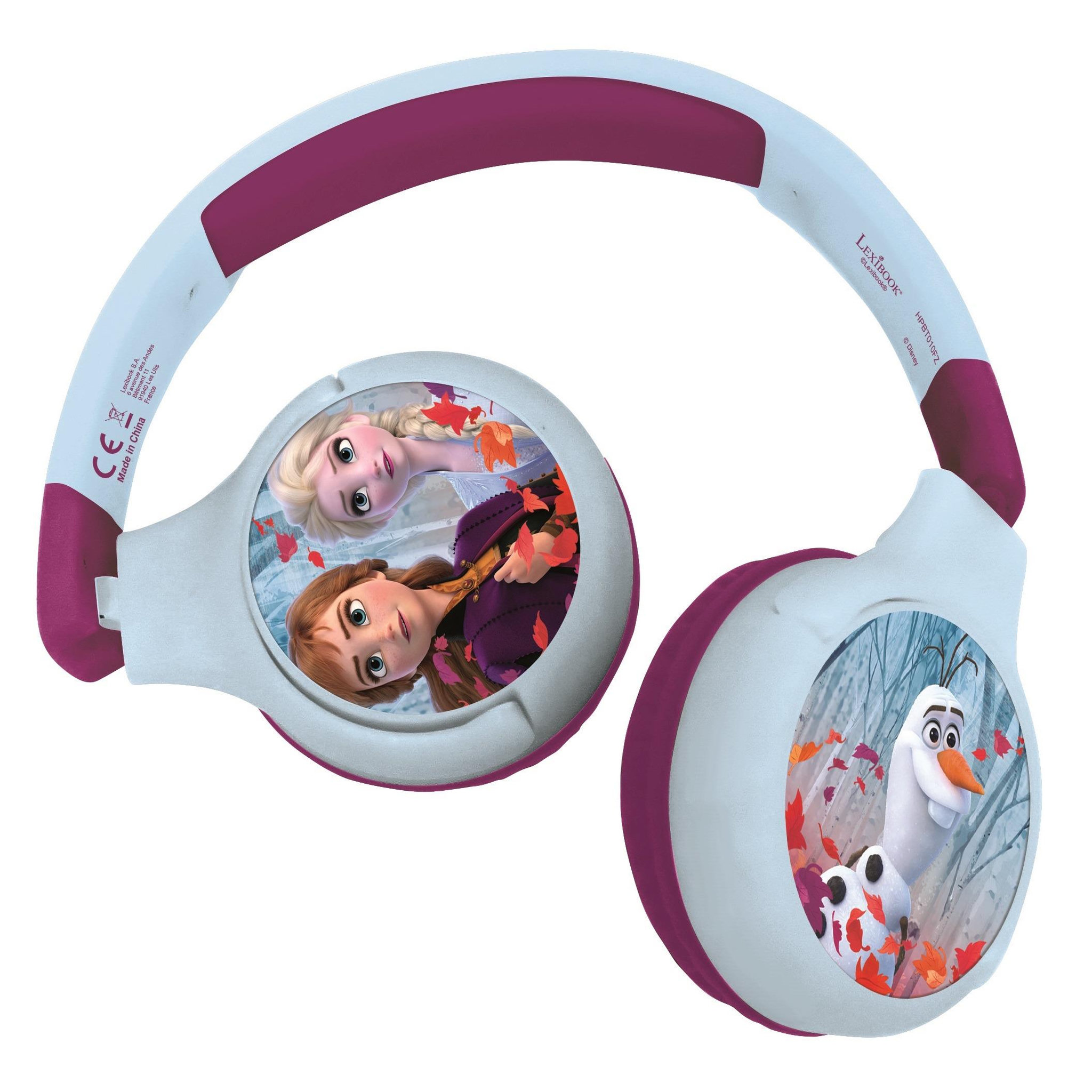 Voir la diapositive 1 : Lexibook Casque 2 en 1 La Reine des Neiges Bluetooth et Filaire avec limitation de son
