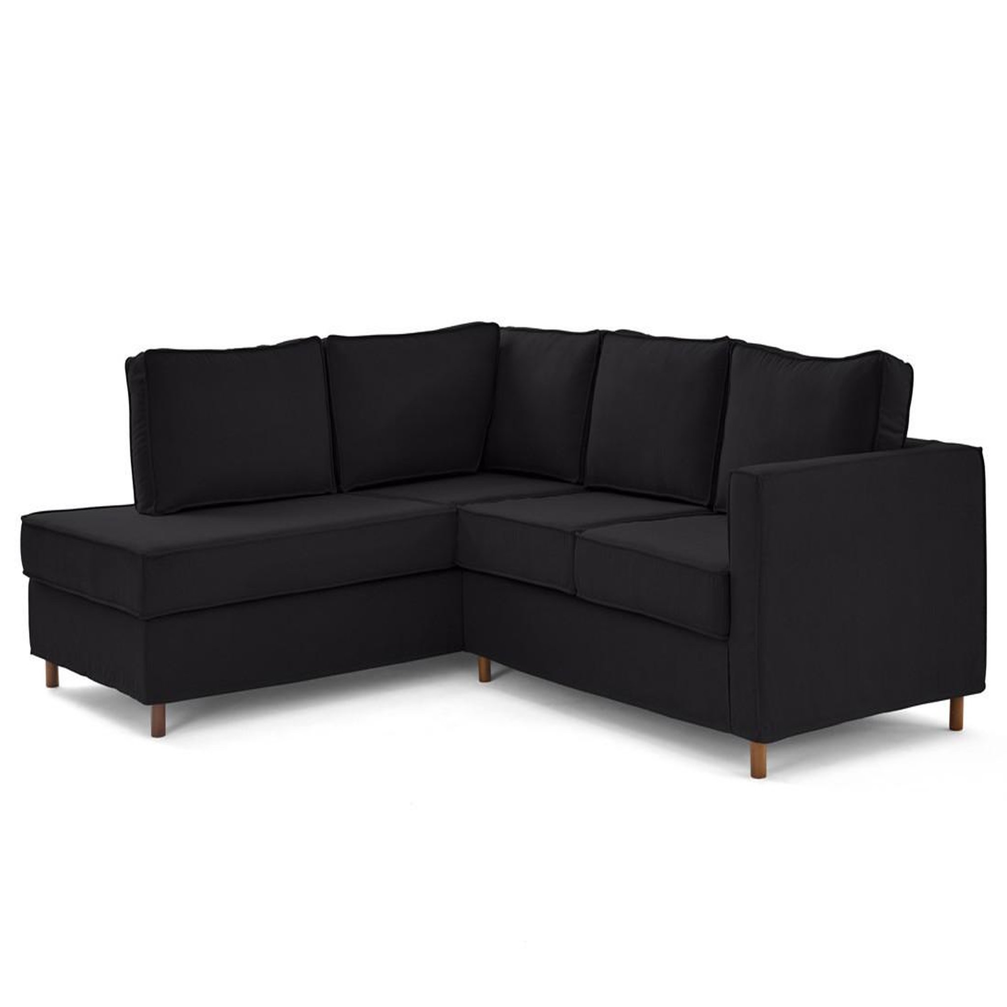 Voir la diapositive 4 : LISA DESIGN Jake - canapé déhoussable d'angle gauche 5 places en tissu