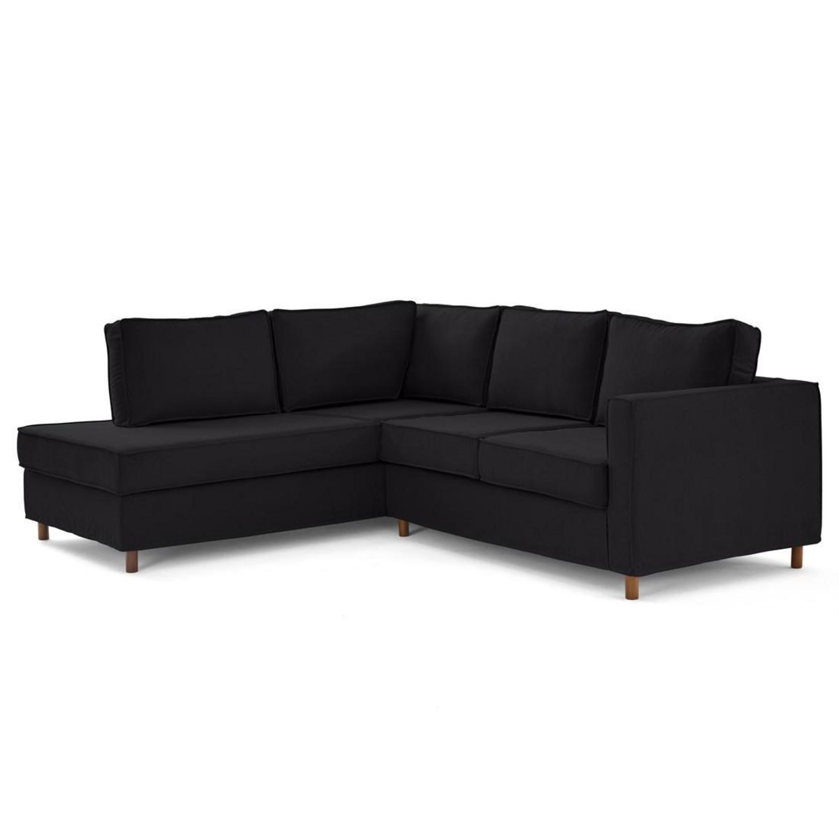 LISA DESIGN Jake - canapé déhoussable d'angle gauche 5 places en tissu