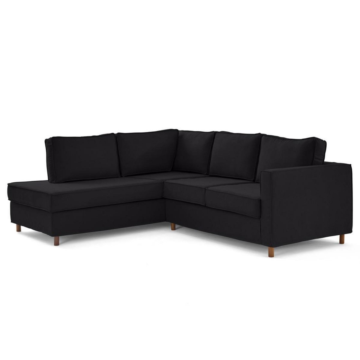 LISA DESIGN Jake - canapé déhoussable d'angle gauche 5 places en tissu