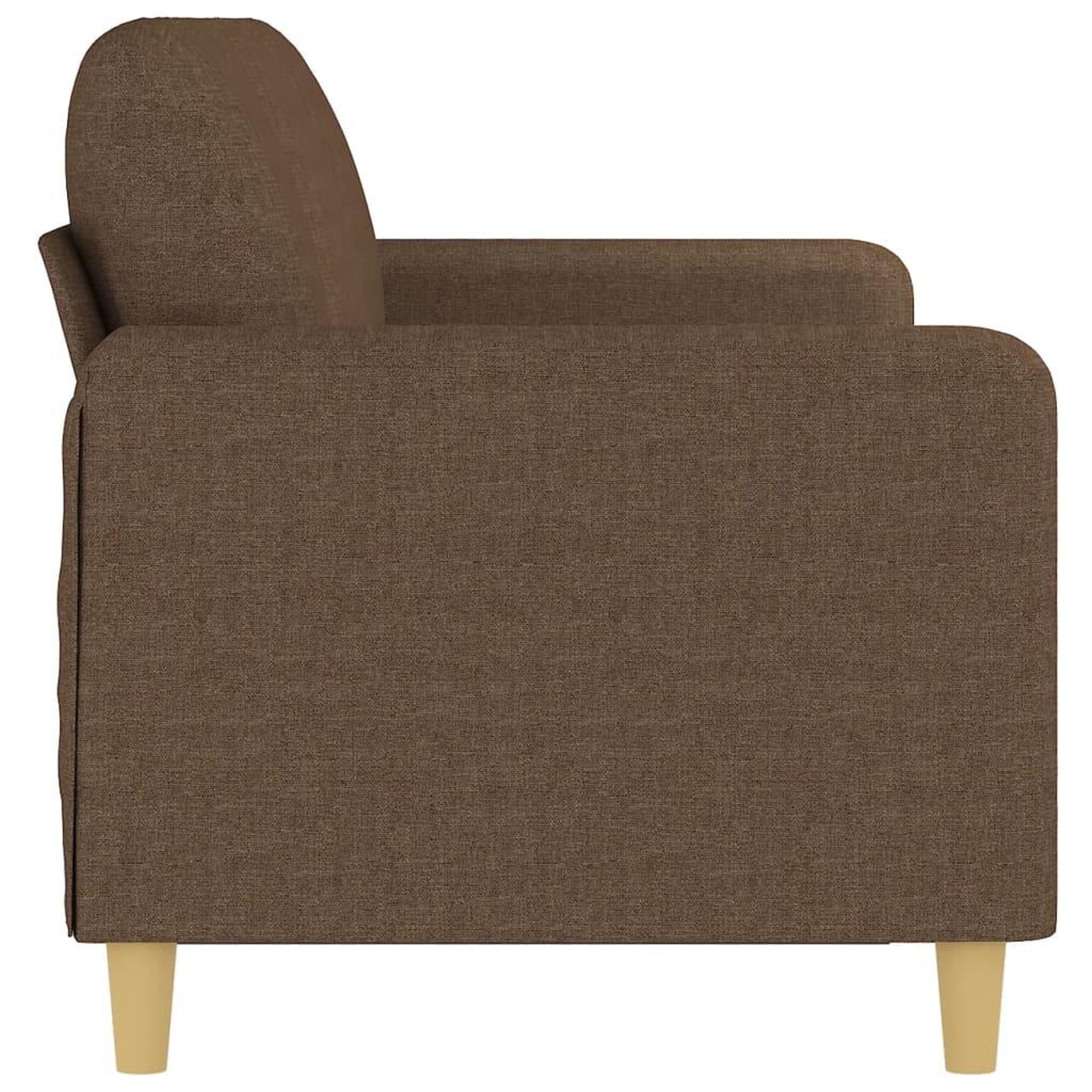 Voir la diapositive 4 : VIDAXL Canape a 3 places Marron 180 cm Tissu
