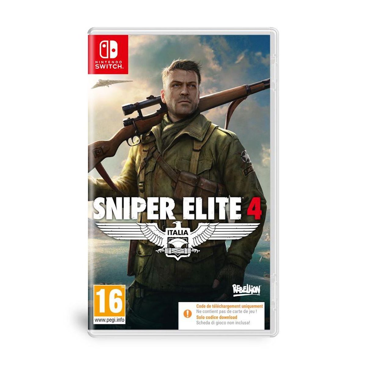 Just for games Sniper Elite 4 Code in a box Nintendo Switch