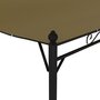 Voir la diapositive 5 : VIDAXL Auvent de parasol 3x2,4 m Taupe 180 g/m^2