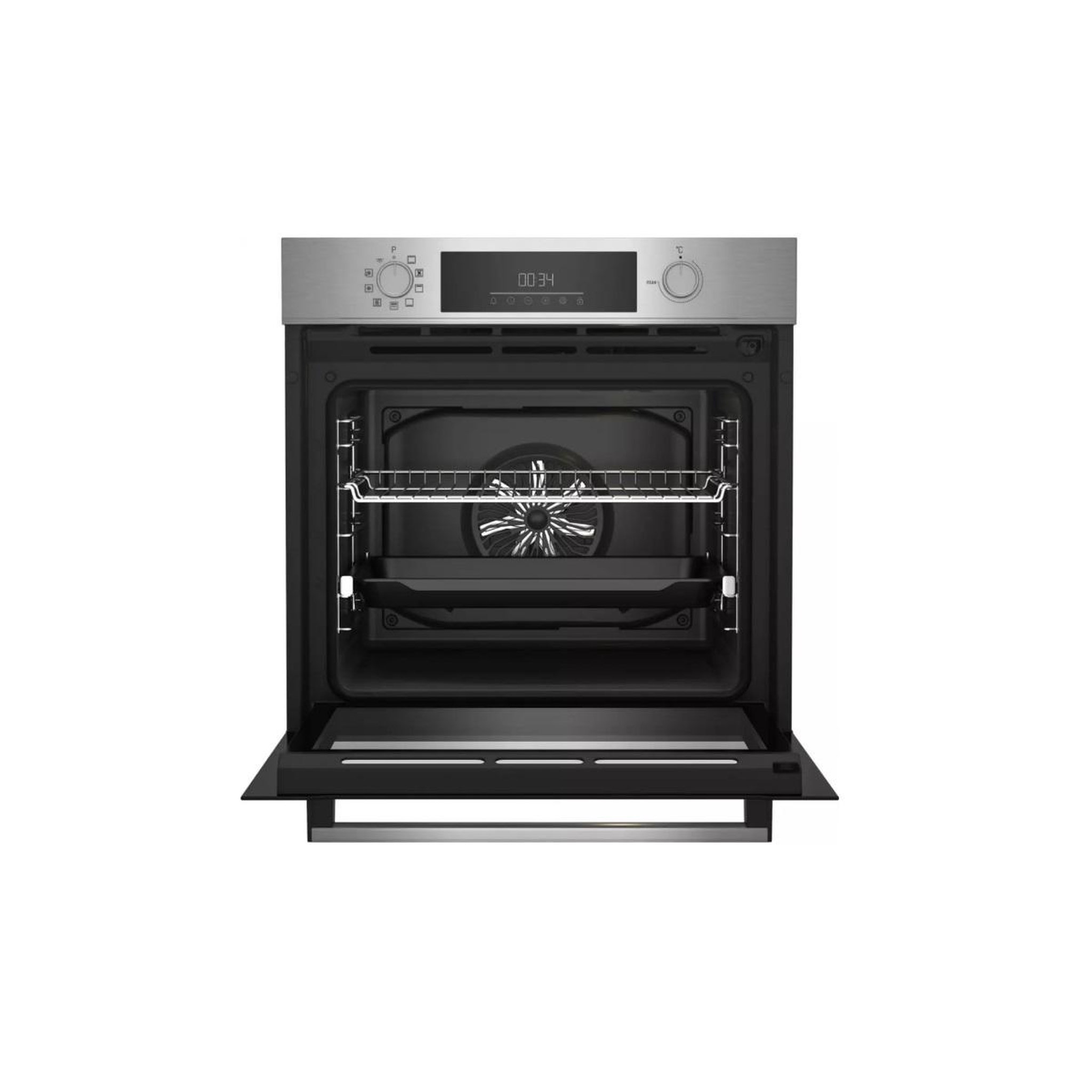 Voir la diapositive 4 : Beko Four intégrable multifonction 72l pyrolyse inox - bbim12300xmpef