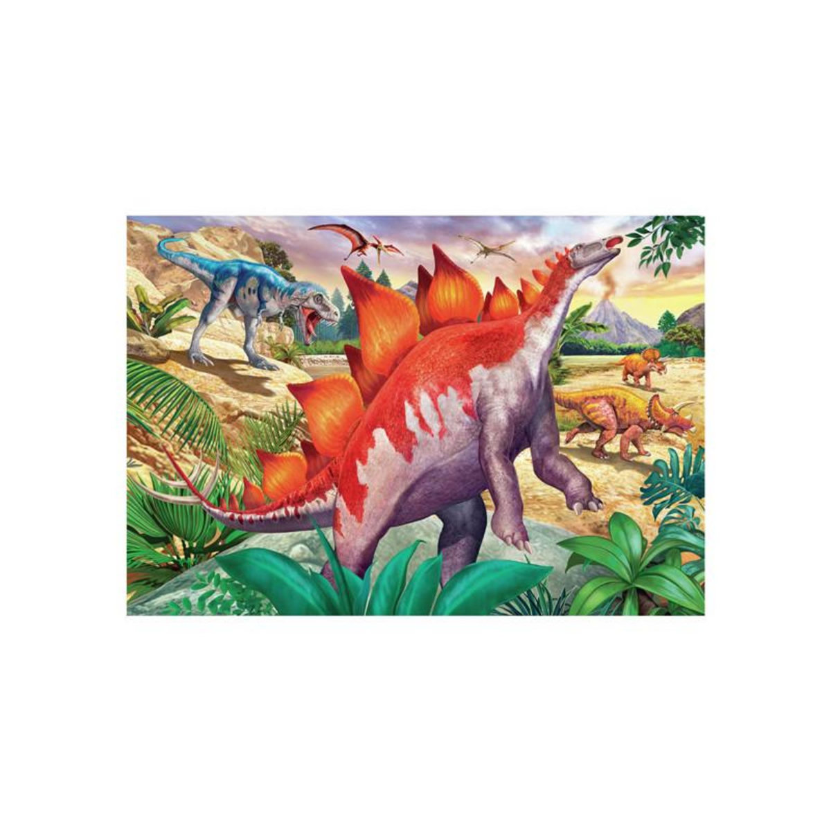 RAVENSBURGER Ravensburger - Jigsaw puzzle Wild Prehistoric Times, 2x24 pcs. 51793