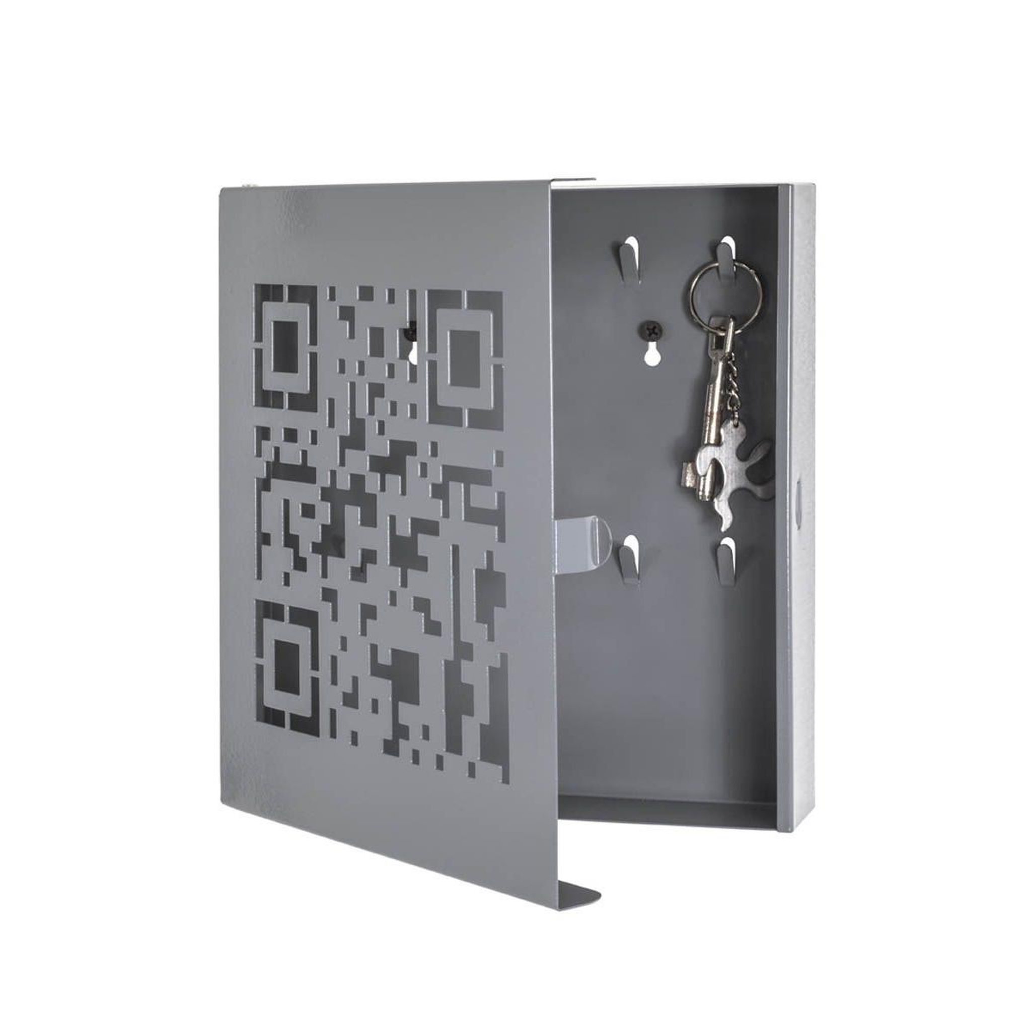 Voir la diapositive 2 : Paris Prix Boîte à clés métal  qr code  24cm gris