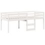 Voir la diapositive 5 : VIDAXL Lit haut sans matelas blanc 90x190 cm bois de pin massif