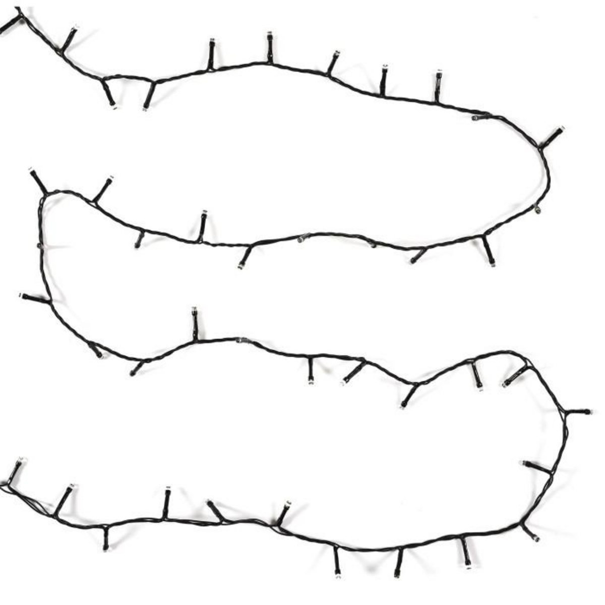 Paris Prix Guirlande Lumineuse d'Extérieur  200 LED  20,6m Noir