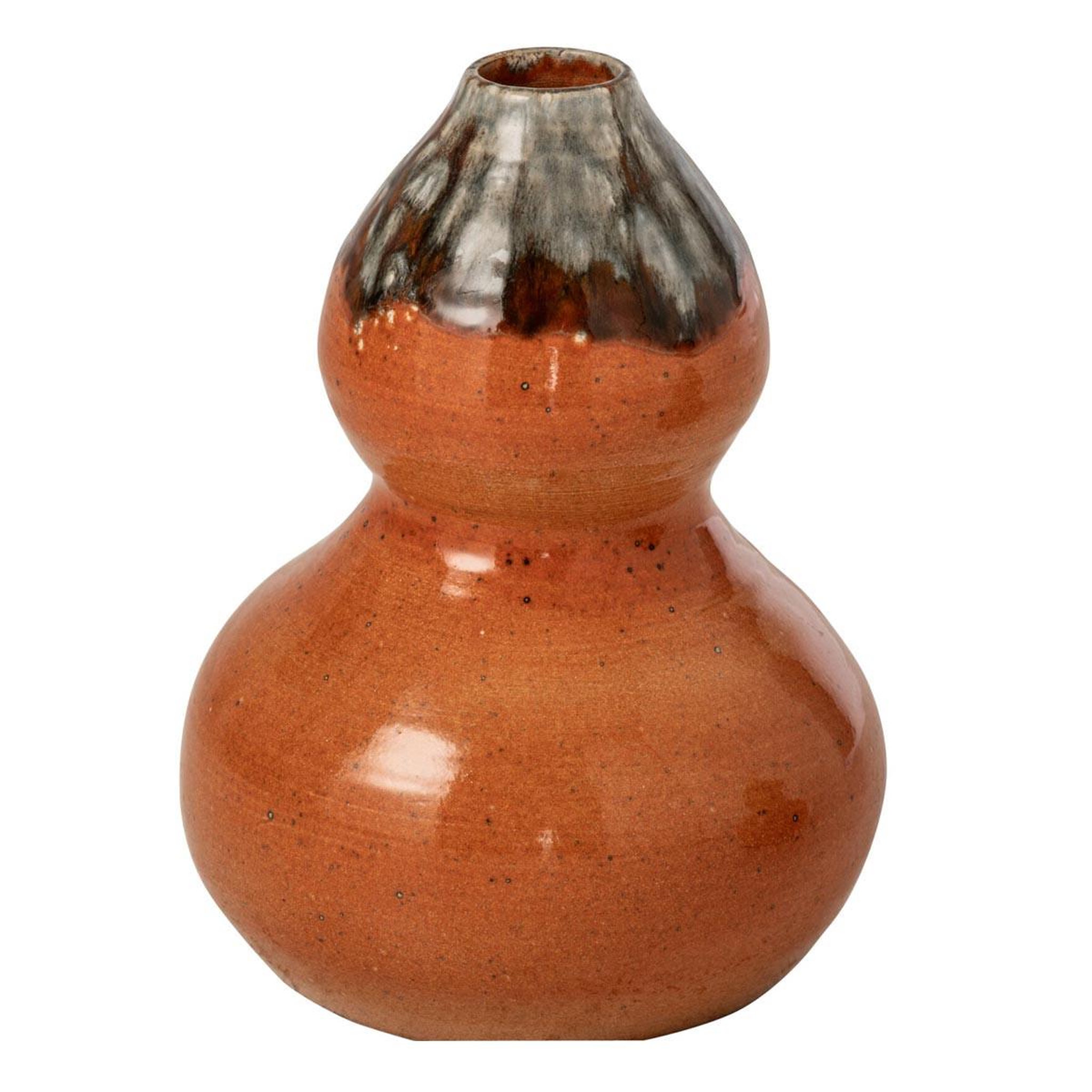 J-LINE Vase déco en céramique  tierra  28cm orange