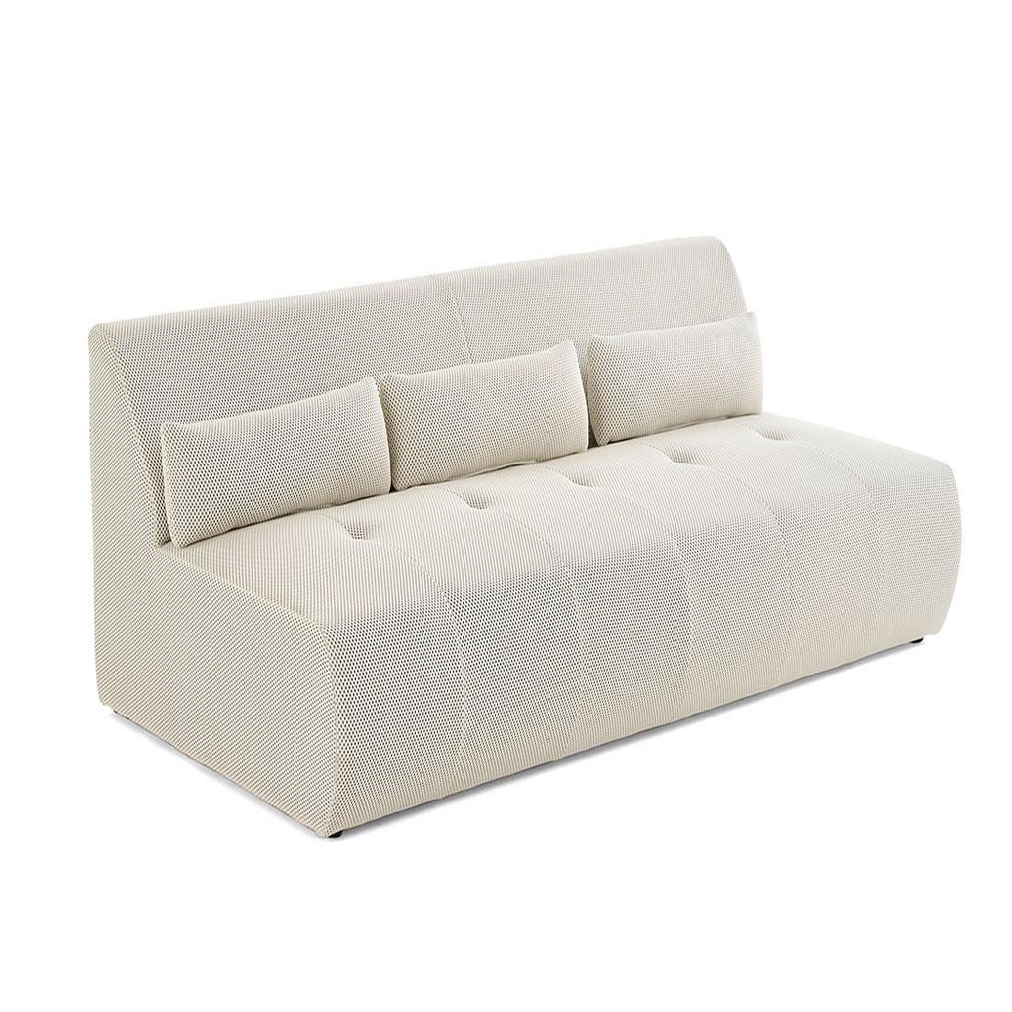 Voir la diapositive 2 : LISA DESIGN Onyx - canapé droit 3 places - en tissu mailles 3d