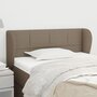 Voir la diapositive 1 : VIDAXL Tete de lit avec oreilles Taupe 103x23x78/88 cm Tissu