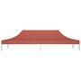 VIDAXL Toit de tente de reception 6x3 m Terre cuite 270 g/m^2