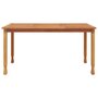 Voir la diapositive 3 : VIDAXL Table a dîner de jardin 150x90x75 cm bois massif de teck