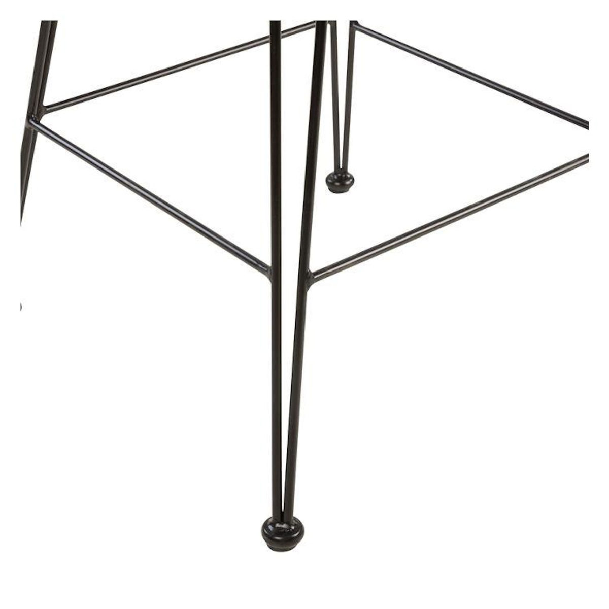 Rendez vous déco Lot de 2 chaises de bar mi-hauteur 63 cm en résine tressée noire-Jigani