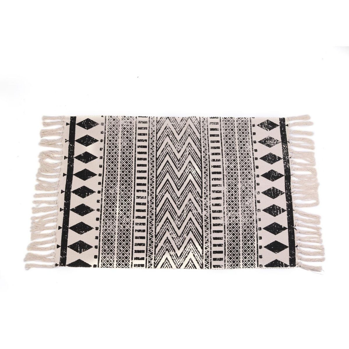 ACTUEL Tapis fantaisie en polycoton motifs ethniques