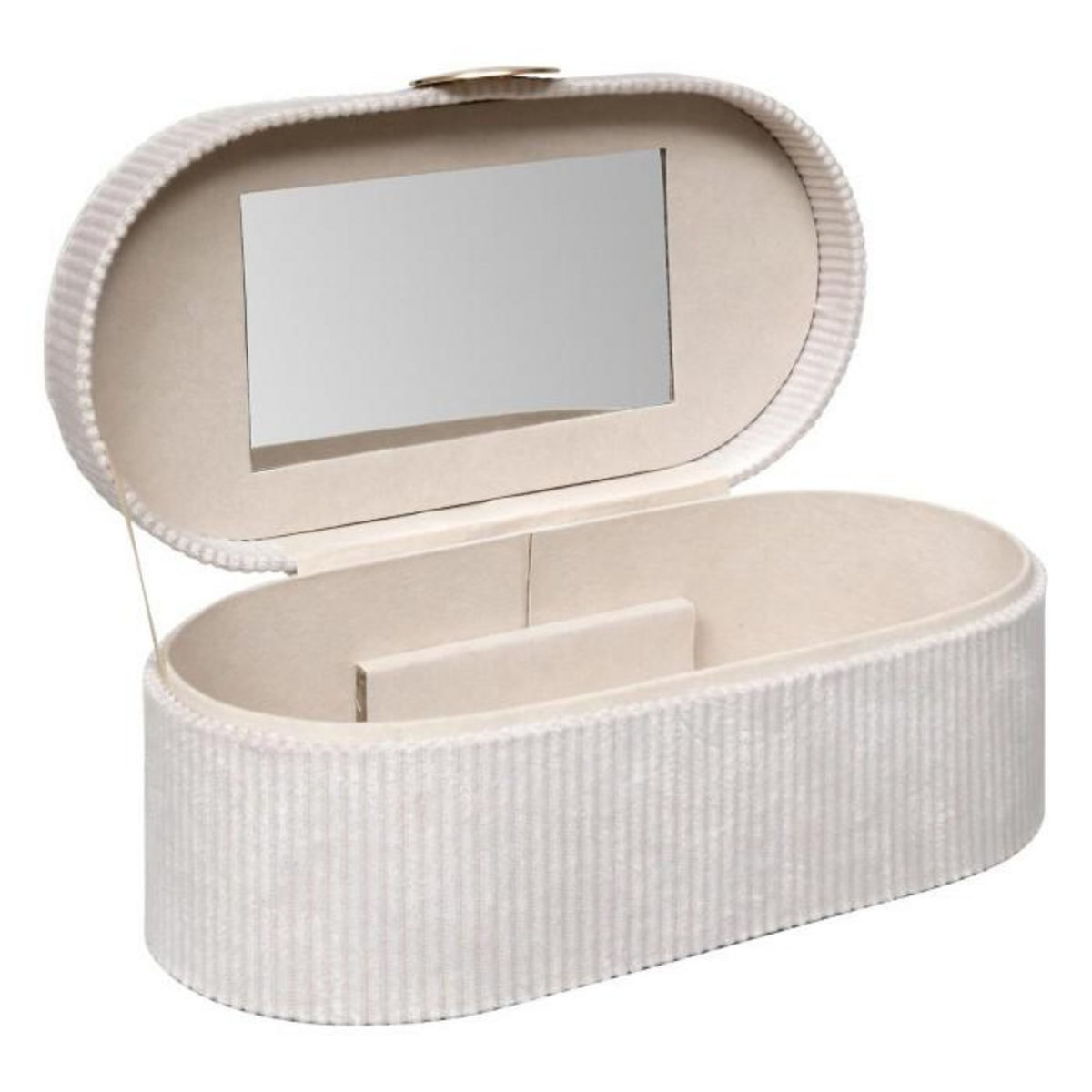 ATMOSPHERA Boîte à Bijoux en Velours  Enya  25cm Beige