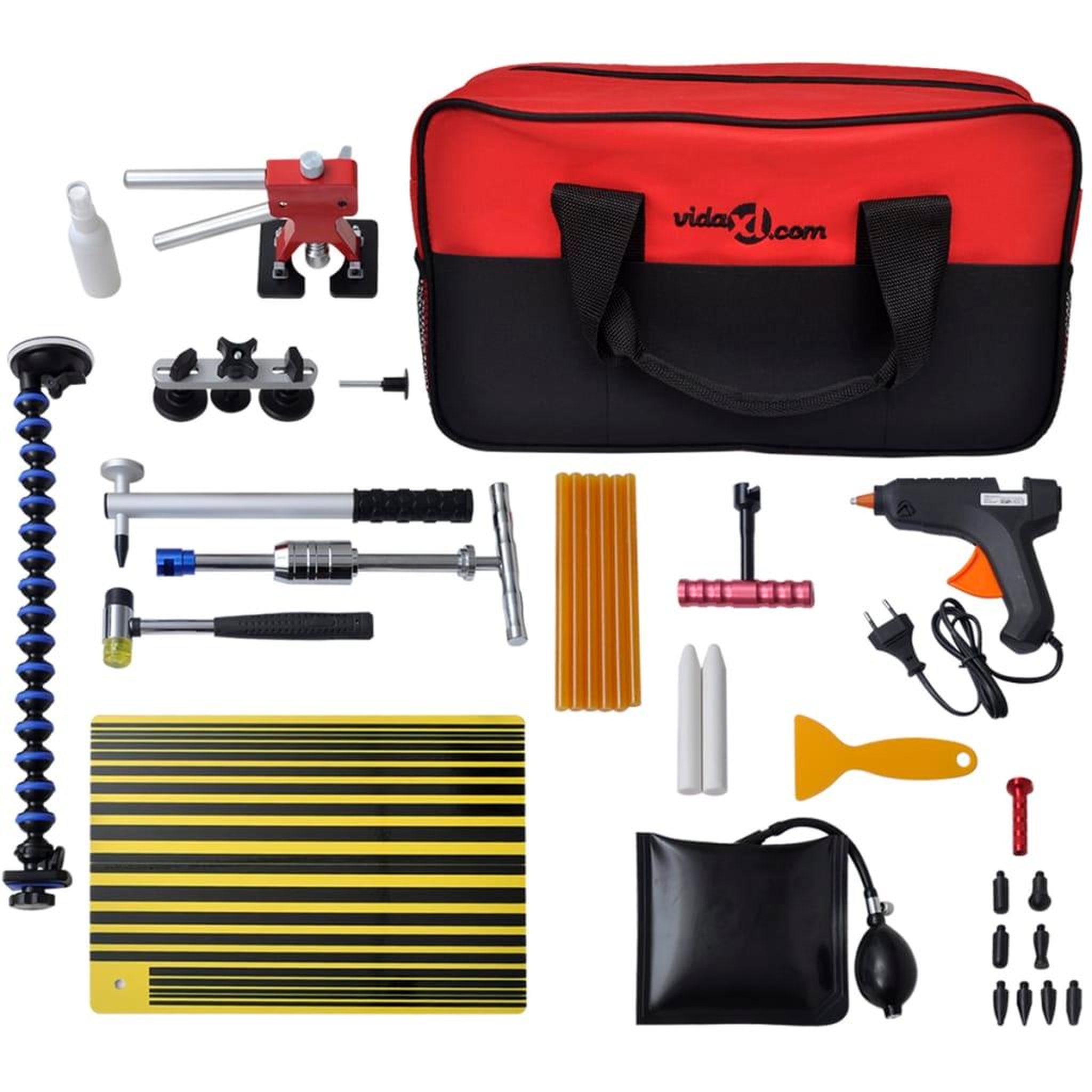 Voir la diapositive 2 : VIDAXL Kit de reparation bosses avec sac de transport xxl