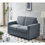 Voir la diapositive 2 : Habitat et Jardin Canapé convertible express en tissu  Diana  - Couchage 120 cm - 2 places - Gris