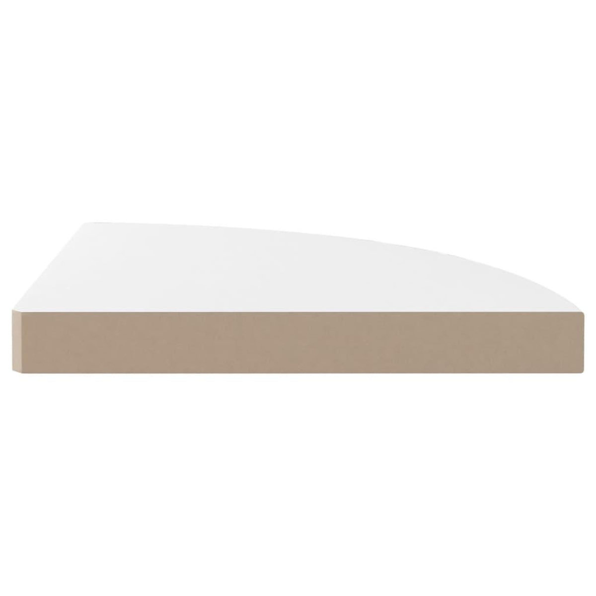 VIDAXL Etageres d'angle flottantes 4pcs blanc brillant 35x35x3,8cm MDF