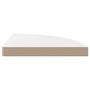 Voir la diapositive 5 : VIDAXL Etageres d'angle flottantes 4pcs blanc brillant 35x35x3,8cm MDF