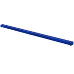 HOMCOM Poutre gymnastique pliable 240 cm - poutre d'équilibre antidérapante - bois de pin revêtement flanelle bleu