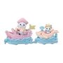 Voir la diapositive 3 : Sylvanian Families Mini-figurines - SYLVANIAN FAMILIES - Le petit train de la mer - Des 3 ans
