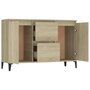 Voir la diapositive 4 : VIDAXL Buffet chene sonoma 104x35x70 cm bois d'ingenierie