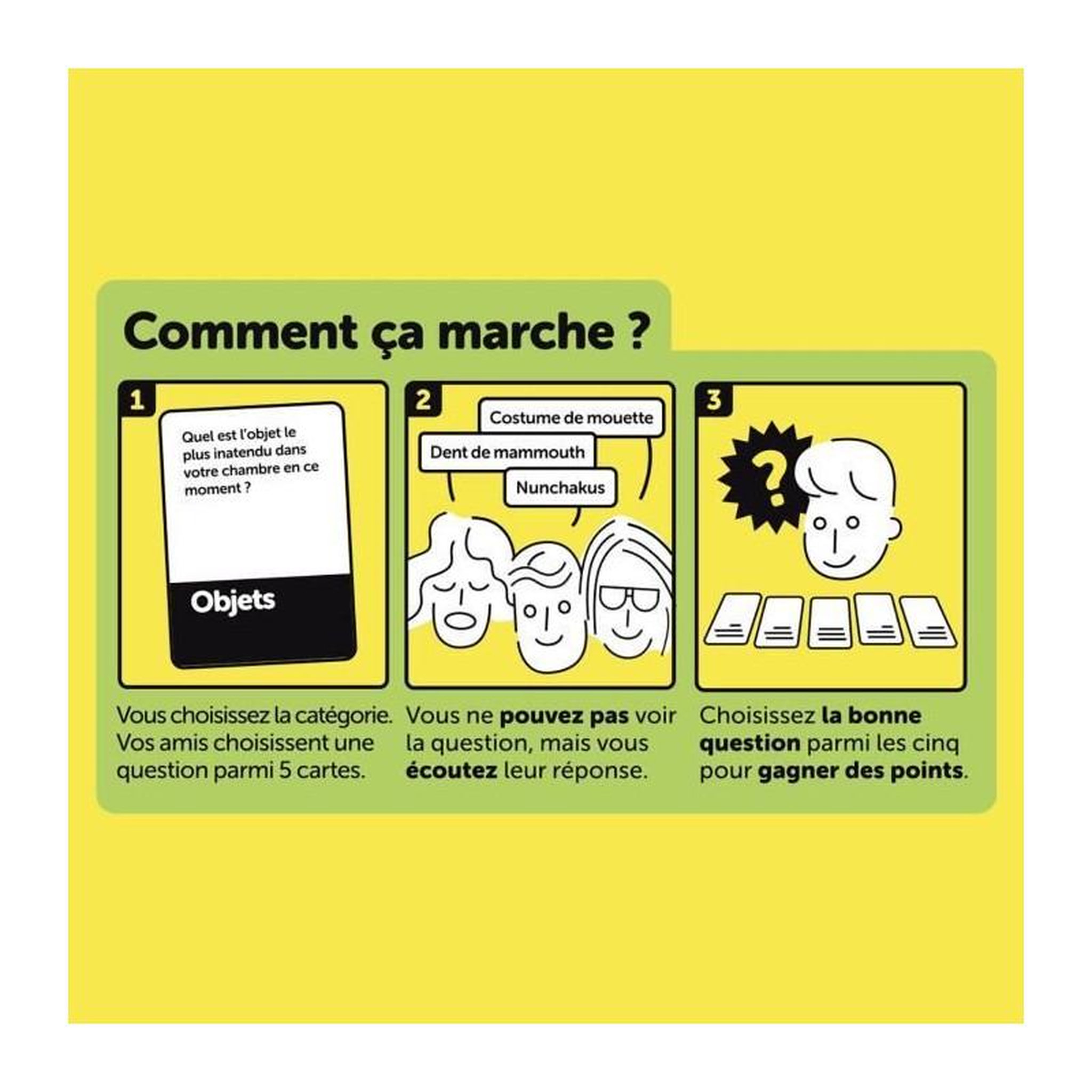 Voir la diapositive 5 : Megableu Questions dingues a poser a vos amis - Jeu d'ambiance - MEGABLEU - Des 14 ans