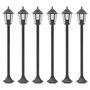Voir la diapositive 1 : VIDAXL Lampe de jardin a piquet 6 pcs E27 110 cm Aluminium Bronze