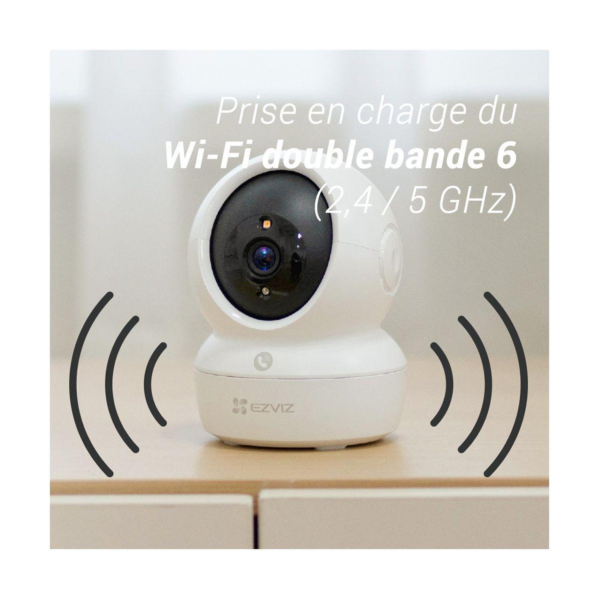 Voir la diapositive 2 : EZVIZ Caméra de surveillance H6c Pro 4K