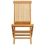 Voir la diapositive 5 : VIDAXL Chaises de jardin et coussins bleu lot de 6 Bois de teck massif