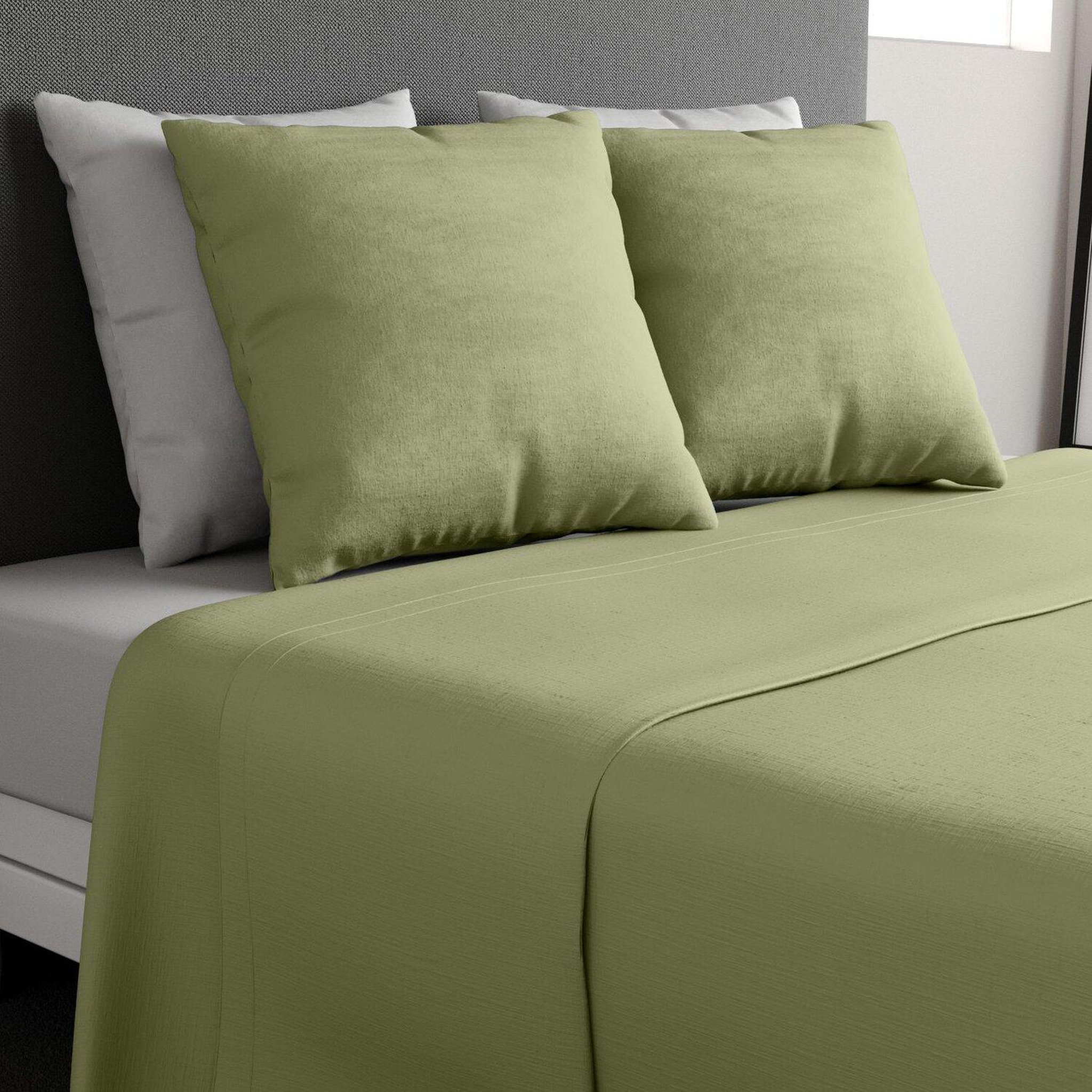 Voir la diapositive 1 : Home collection Parure de drap 100% coton 57fils et taie(s)
