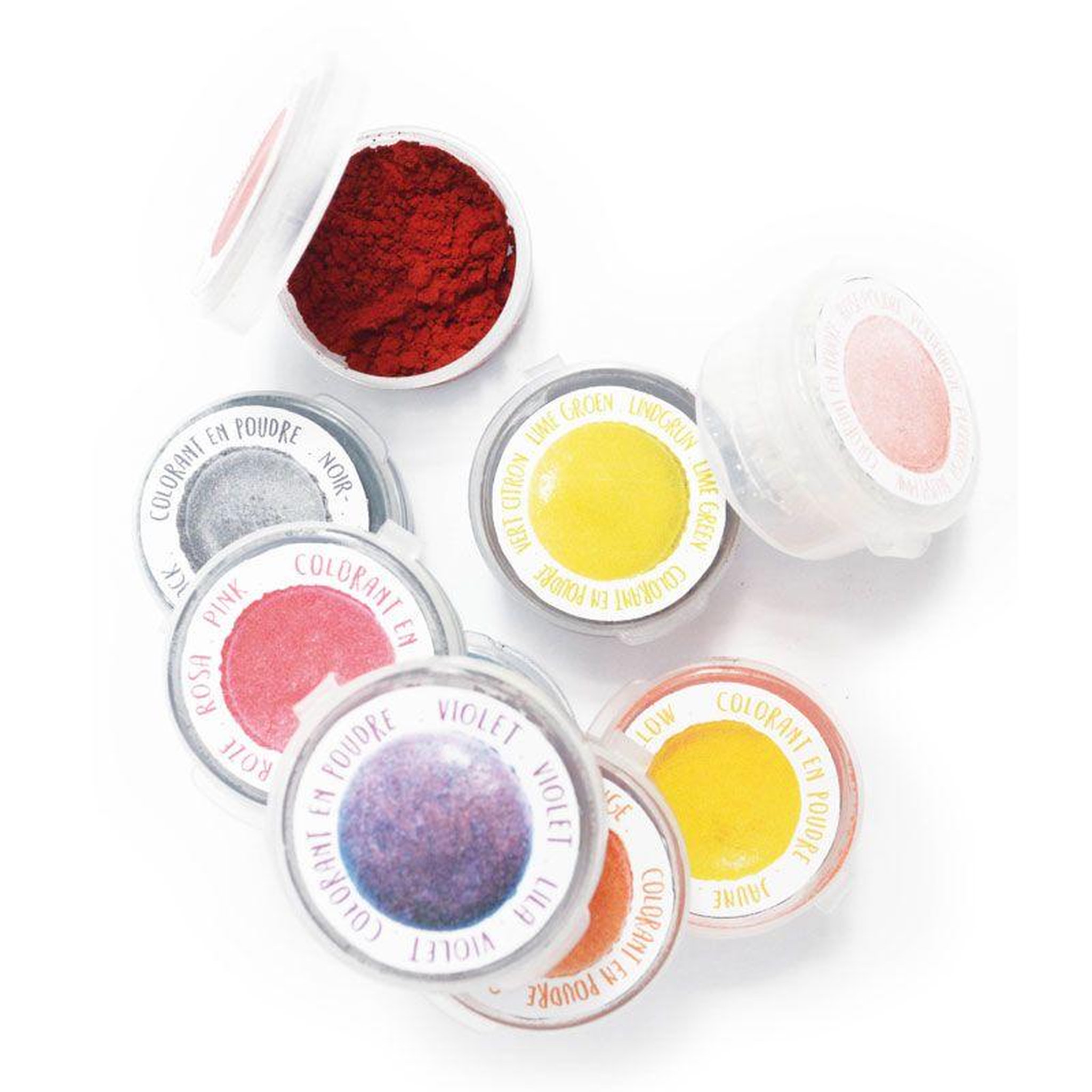 Voir la diapositive 3 : SCRAPCOOKING 9 mini colorants alimentaires en poudre