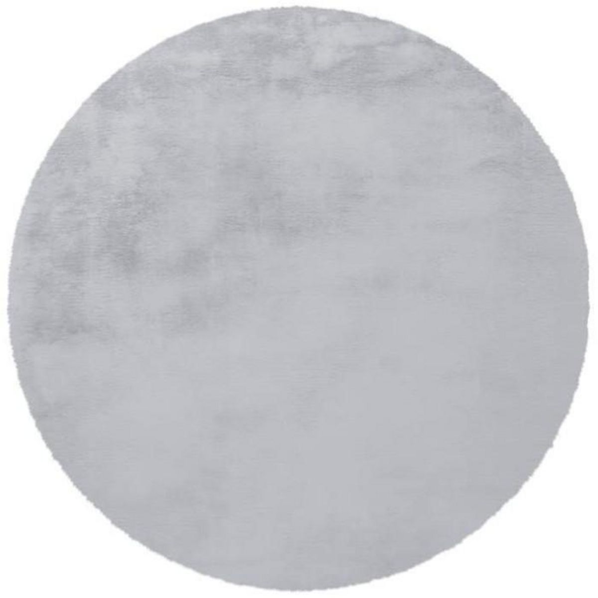 Paris Prix Tapis Rond à Poils Longs  Rabbit  160cm Bleu Gris