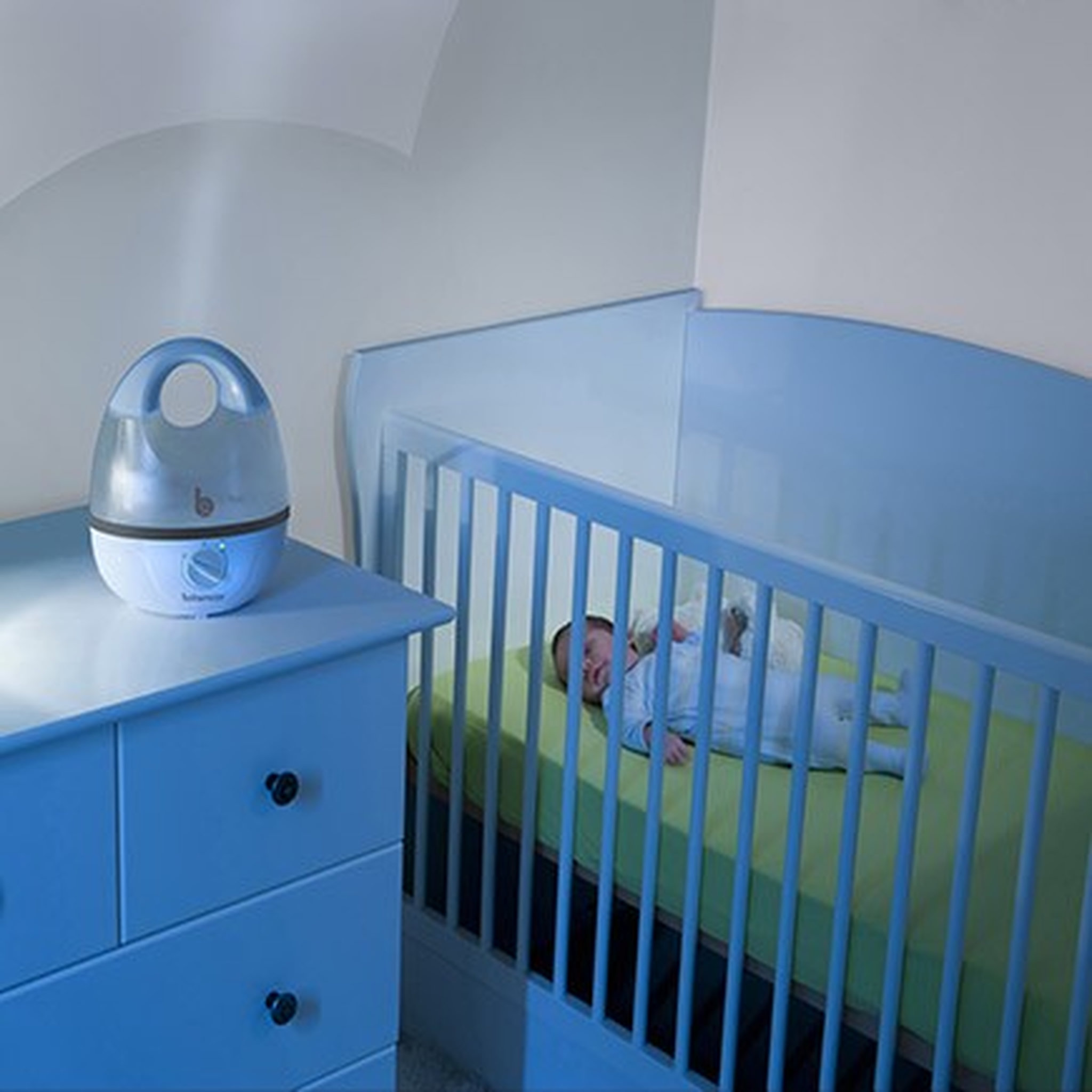 Voir la diapositive 3 : BABYMOOV Humidificateur d'air Hygro - Bleu