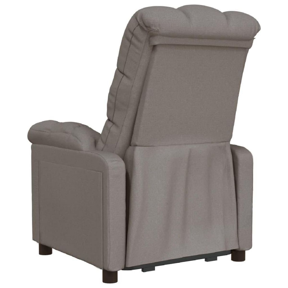 VIDAXL Fauteuil inclinable Taupe Tissu