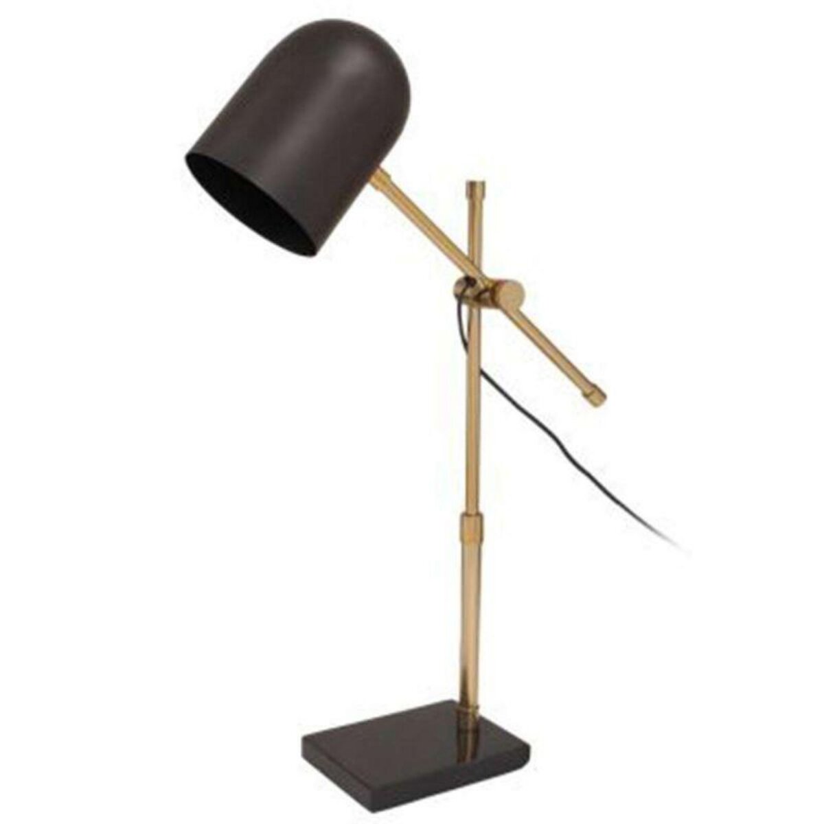 Paris Prix Lampe à Poser Industriel  Celeste  54cm Noir & Or